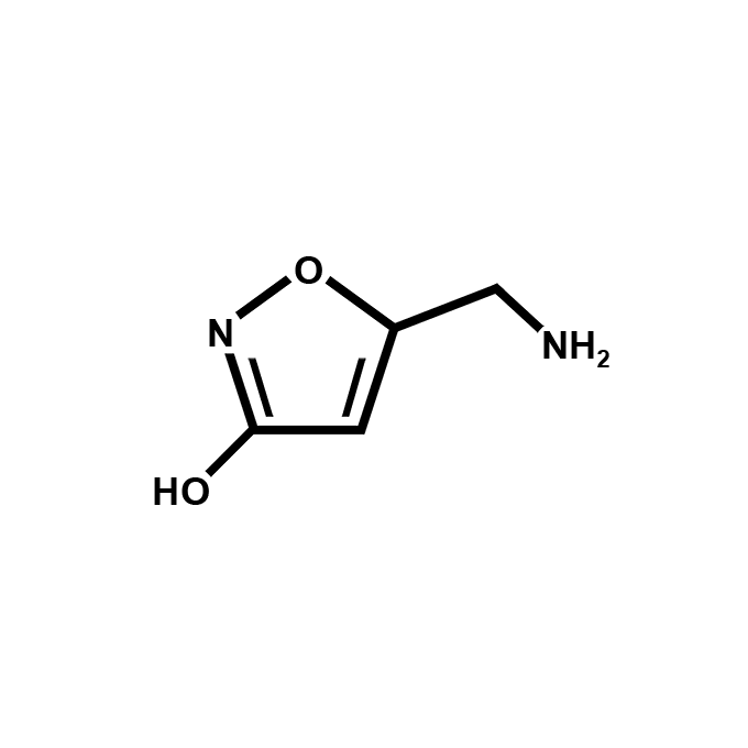 Muscimol in chemical notation